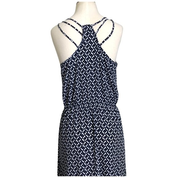 Banana Republic Geometric Spaghetti Sleeveless Maxi Dress Size:8 - Picture 7 of 13